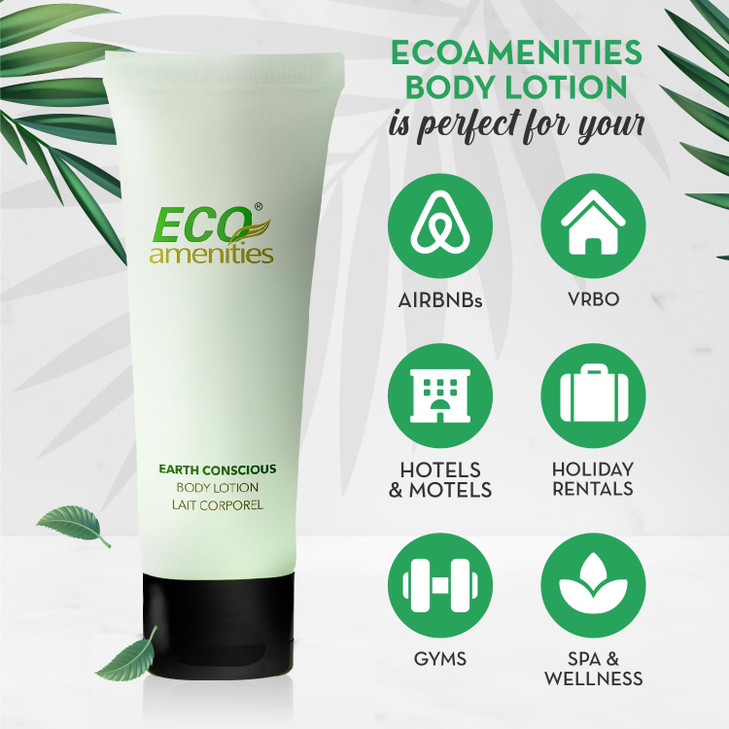 ECO AMENITIES Transparent Tube Flip Cap Individually Wrapped 30ml Body Lotion 72 Tubes per Case by ECO Amenities