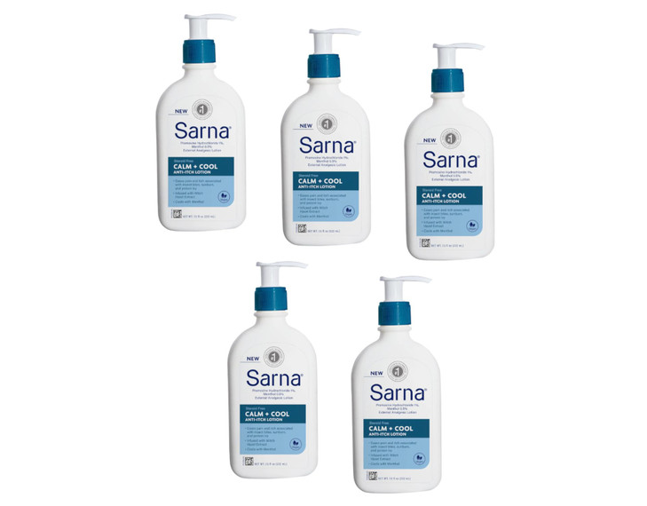 Sarna Calm Cool AntiItch Lotion 75 Fl Oz Pack of 5