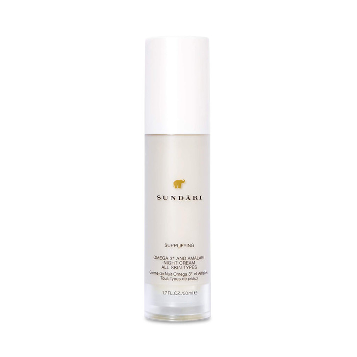 SUNDARI Omega 3 and Amalaki Night Cream 17 Fl Oz Deeply Nourishing Formula rich in Vitamin C Herbal Extracts for Hydrate
