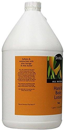 ShiKai Hand Body Lotion Yuzu 1 Gallon Daily Moisturizing Skincare for Dry and Cracked Hands with Aloe Vera Vitamin E