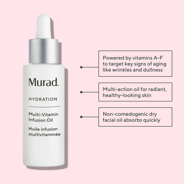 Murad MultiVitamin Infusion Facial Oil Absorbs Quickly and Moisturizes with Vitamins AF Hydration AntiAging Skin Treatme