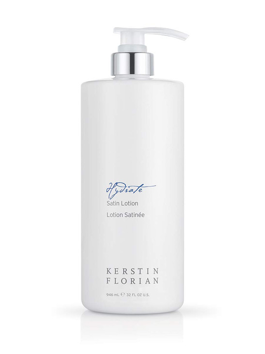 Kerstin Florian Satin Lotion Lightweight Body Moisturizer with Aloe Jojoba Oil Soothes Dry Skin 32 fl oz