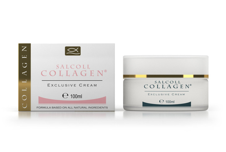 Salcoll Collagen AntiAging Marine Collagen Face Cream Firming Moisturizer for Fine Lines Wrinkles Day Night Treatment Al