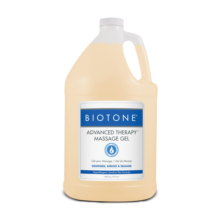 BIOTONE Advanced Therapy Massage Gel Smooth Silky Glide Without the Oil Feel Ideal Workability NutOil Free Hypoallergeni