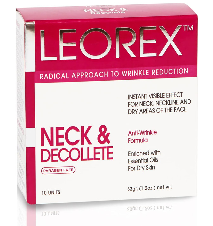 LEOREX Booster Neck Decollete AntiWrinkle Cream Intensive Neck Cream Mask Cleavage Neck Firming Cream Skin AntiAging Nec