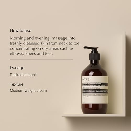 Aesop Rejuvenate Intensive Body Balm Deeply Hydrate with Macadamia Nut Oil Aloe Vera Citrus Vanilla Woody Scent 500 mL 1