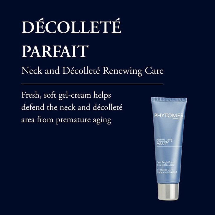 Phytomer Dcollet Parfait Neck Firming Cream AntiAging Skin Tightening GelCream for Neck Chest Helps Reduce Signs of Agin