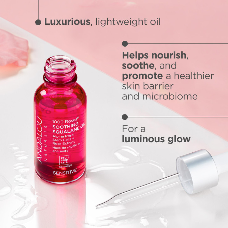 Andalou Naturals 1000 ROSES Soothing Squalane Oil