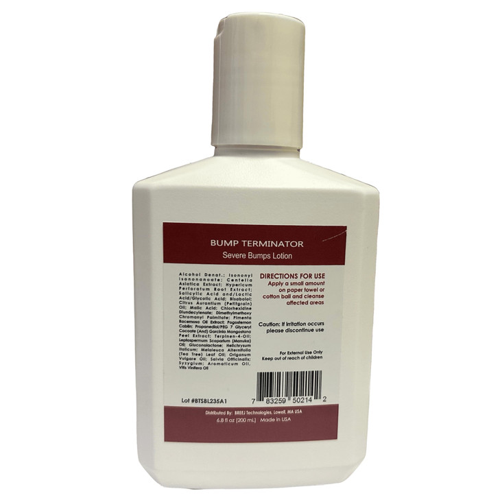 BUMP Terminator Razor Bumps Shaving Bumps Remover Ingrown Hair Treatment for Pubic Area with Glycolic Acid Salicylic aci
