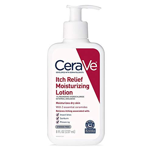CeraVe Anti Itch Moisturizing Lotion with Pramoxine Hydrochloride Relieves Itch with Minor Skin Irritations Sunburn Reli
