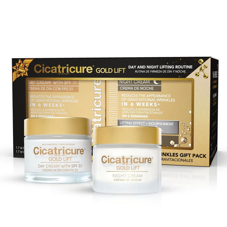 Cicatricure Gold Lift Day and Night Cream Gift Pack Anti Wrinkle Cream for Women Anti Aging Face Cream Peptide Moisturiz