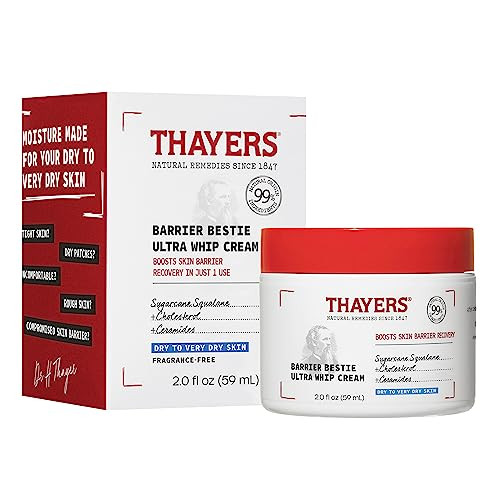 THAYERS Barrier Bestie Ultra Whip Face Cream, Moisturizer with Sugarcane Squalane and Ceramides, Skin Care for Dry to Very Dry Skin, 2.0 Oz online at globaldelivered