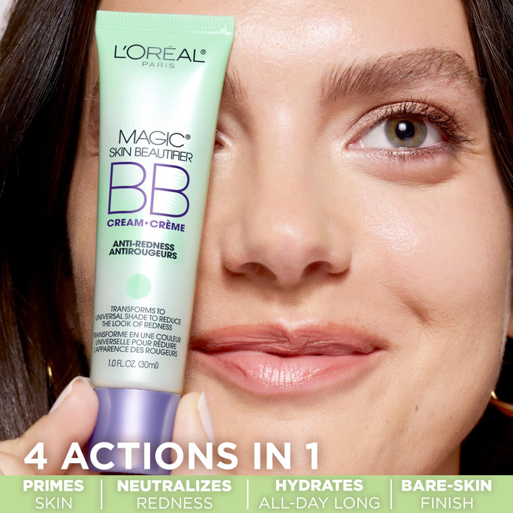 LOral Paris Makeup Magic Skin Beautifier BB Cream Tinted Moisturizer AntiRedness 1 fl oz 1 Count