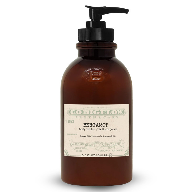 CO Bigelow Bergamot Body Lotion Iconic Collection Moisturizing Body Lotion with Shea Butter Borage Oil Grapeseed Oil 105