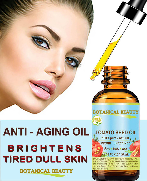 Botanical Beauty TOMATO SEED OIL 100 Pure Natural Virgin Unrefined Coldpressed Carrier Oil for Face Skin Body Hair Lip N