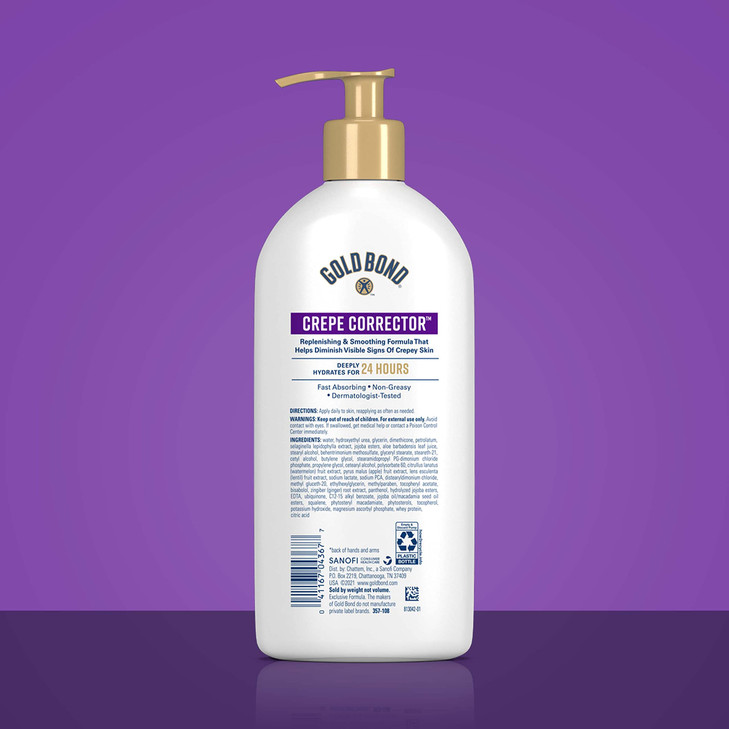 Gold Bond Age Renew Crepe Corrector Body Lotion Replenishing Smoothing Formula Crepe Corrector Body Lotion 14 oz