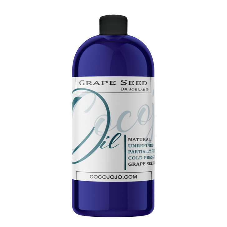 Grape Seed Oil Pure Natural Cold Pressed Unrefined Extra Virgin Grapeseed Oil Partially Filtered for Hair Skin Body Nail
