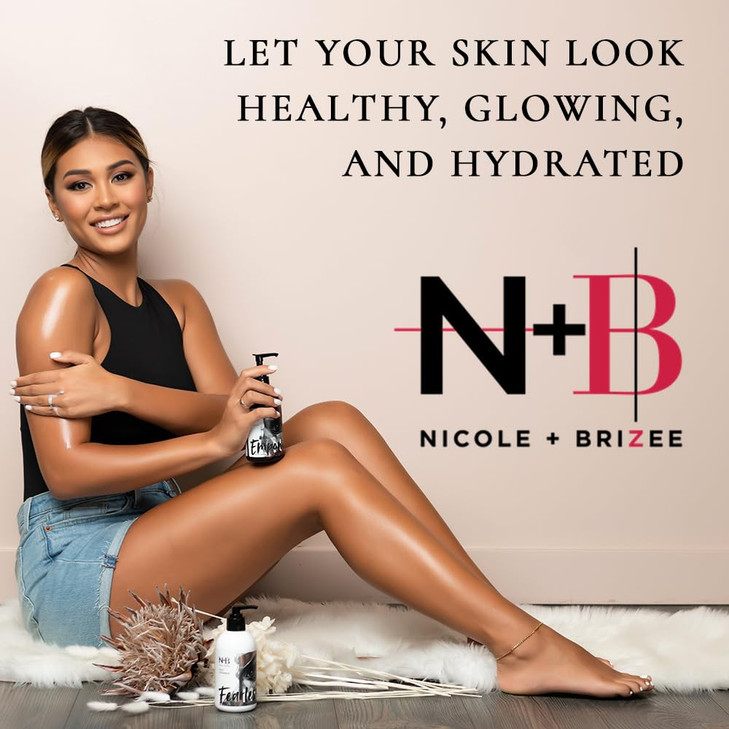 Nicole Brizee NB Empower Lotion Fearless Body Shimmer Made wAlma Extract Vitamin C For Face Hand Body All Skin Types Rou