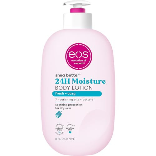 eos Shea Better Body Lotion Fresh Cozy 24Hour Moisture Skin Care Lightweight NonGreasy Natural Shea Vegan 16 fl oz