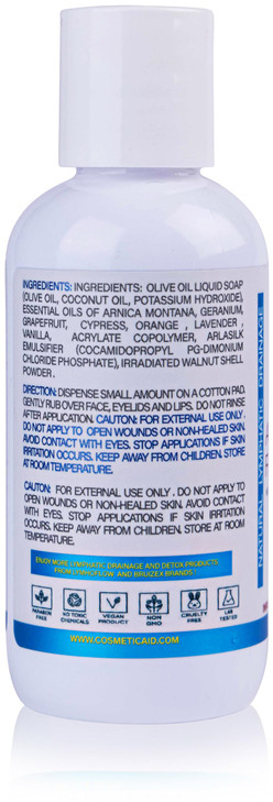 Bruizex Arnica Facial Scrub Exfoliating Face Wash for Natural Lymphatic Drainage Face Cleanser with Soothing Arnica Mont