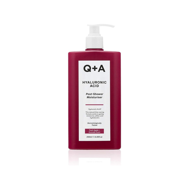 QA Hyaluronic Acid Post Shower Moisturizer 250ml WetSkin Body Lotion with Avocado Hazelnut Oils Prebiotic Hydration Lock