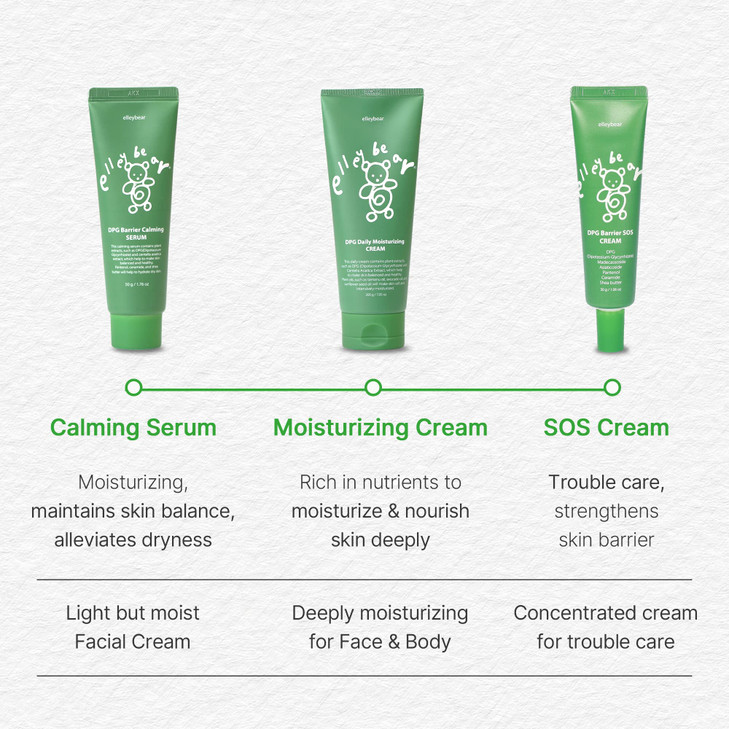 elleybear DPG Daily Baby Moisturizing Cream Moisturizing Face Cream for Kids Baby Face Cream Body Lotion Hypoallergenic