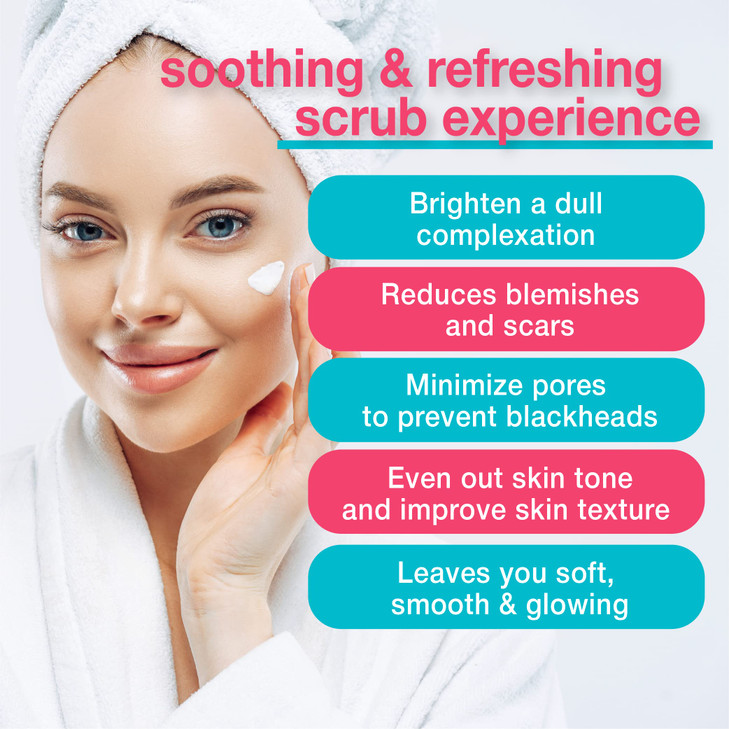 Microdermabrasion Facial Scrub and Face Exfoliator Exfoliating Face Scrub Polish Cream with Dermatologist Grade Crystals