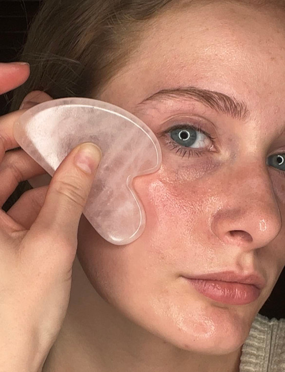 XYZ Skin Gua Sha Glide Face Oil Hydrating and Soothing With Azulene Blue Tansy Blue Chamomile Squalene Moisturizer Face
