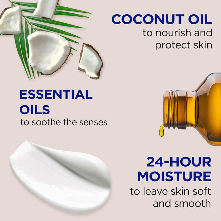 Dr Teals 24 Hour Moisture Body Lotion Coconut Oil Essential Oils 18 fl oz Pack of 3