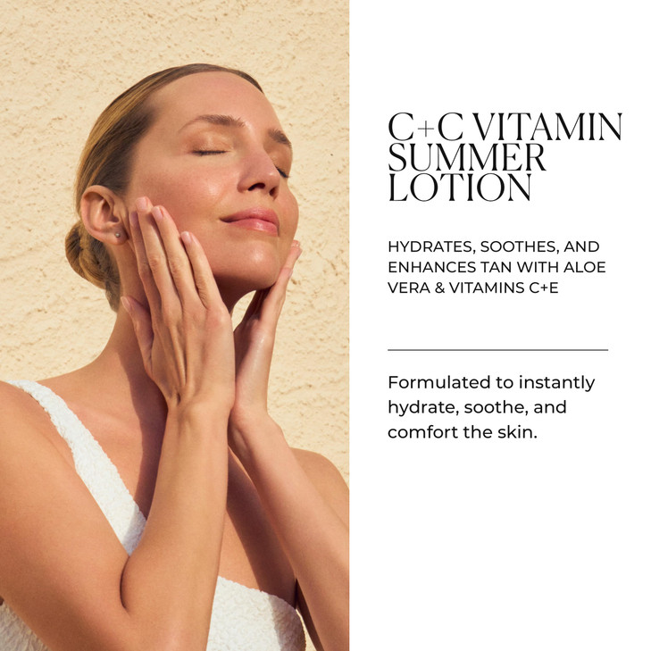 Natura Biss CC Vitamin Summer Lotion Vitamin C Color Enhancing Body Lotion Hydrates Soothes Enhances Sun Tan For Normal