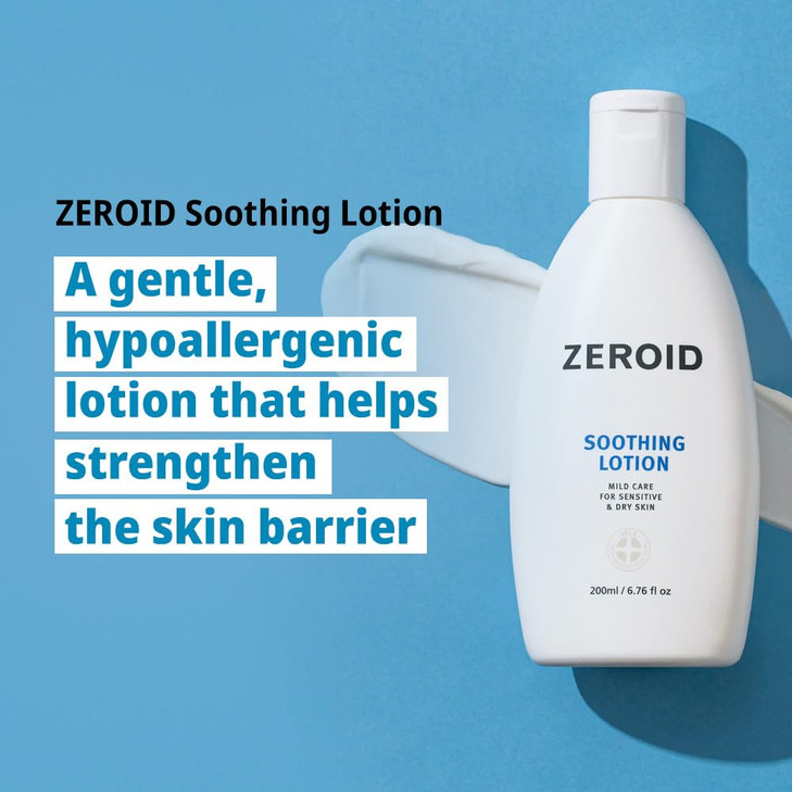 ZEROID Soothing Lotion Moisturizer for Sensitive Skin Skin Barrier Repair Face Body Lotion for Soothing Calming Lotion f
