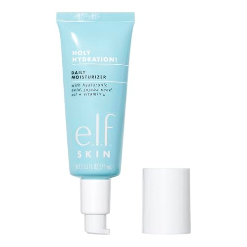 elf SKIN Holy Hydration Daily Hydration Moisturizer UltraHydrating Formula Infused with Aloe Jojoba Oil Shea Butter Vega