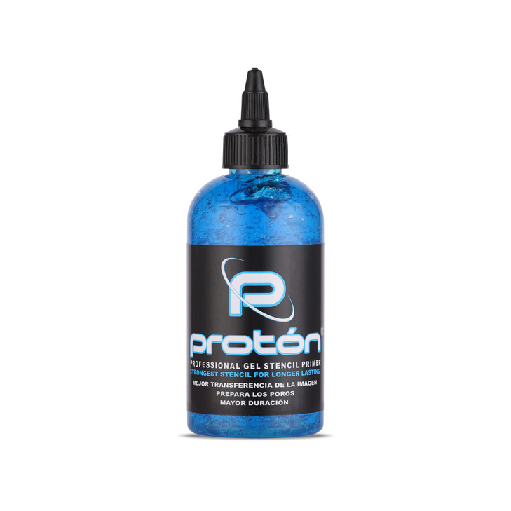 Dynamic Color Co Proton Tattoo Stencil Primer Gel Long Lasting Smudge Proof Blue 8oz Bottle