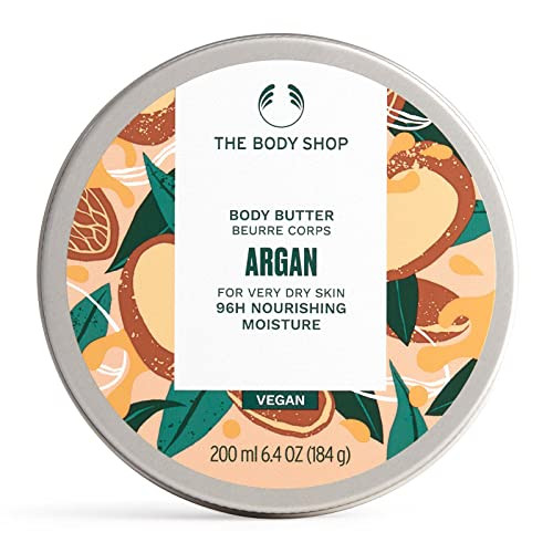 The Body Shop Argan Body Butter Nourishing Moisturizing Skincare for Very Dry Skin Vegan 675 oz
