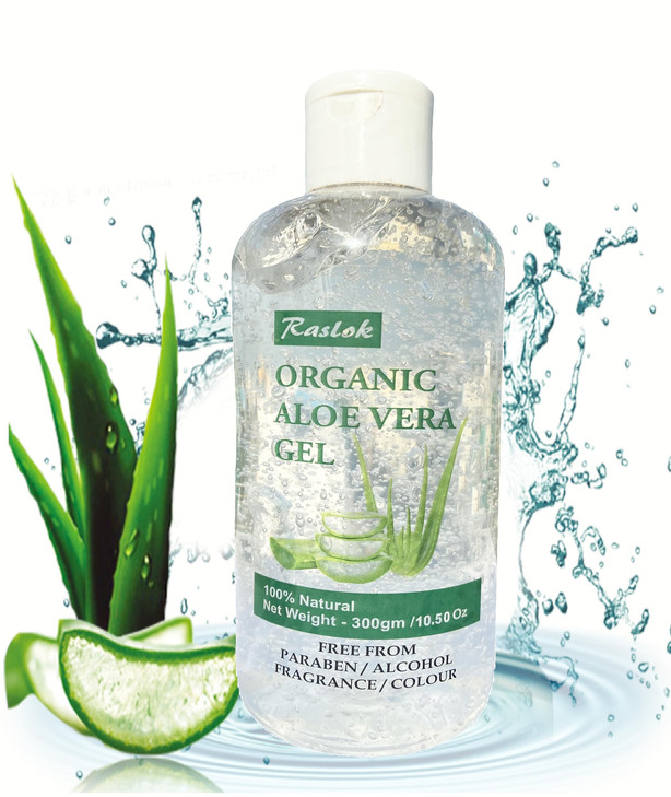 Raslok 99 Pure Natural Aloe Gel For Moisturizing Face Skin Hair CareDurable Moisturizing Hydrating Soothing NonSticky 10