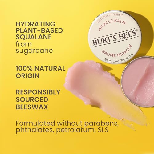 Burts Bees Miracle Balm 100 Natural Origin Naturally Sheer 06 Ounces Pack May Vary