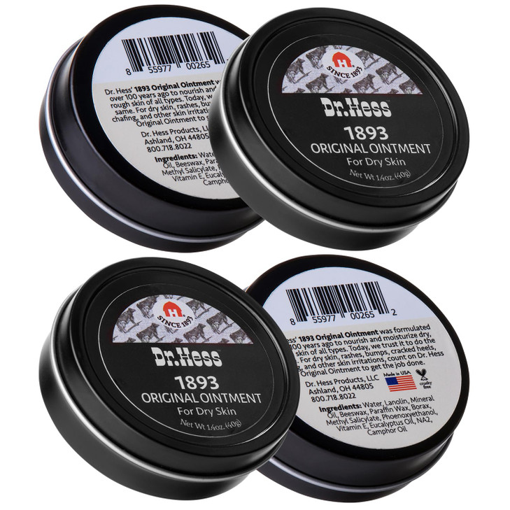 Dr Hess 1893 Original Udder Ointment AllPurpose Nourishing Body Moisturizer for Healing Dry Irritated Skin Cracked Heels