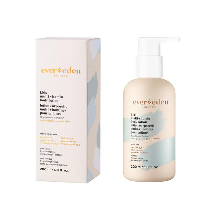 Evereden Kids MultiVitamin Body Lotion 68 floz Fresh Pomelo Gentle NonToxic Moisturizing Lotion Nourishing Protective Lo