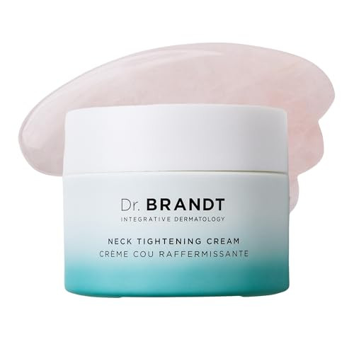 Dr Brandt Needles No More Neck Tightening Cream Lifts Tightens Reduces Skin Sagginess Includes a Rose Quartz Gua Sha Too