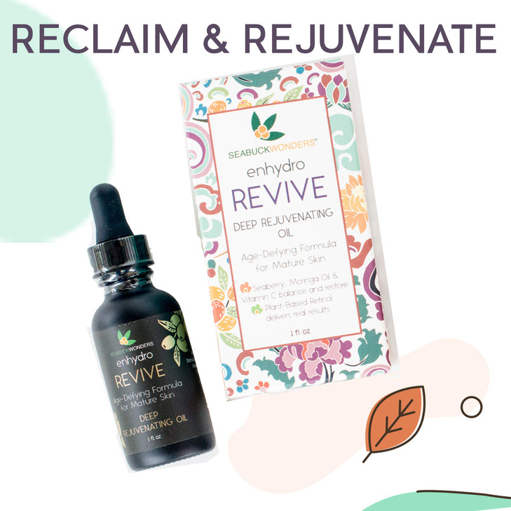 SeabuckWonders Organic Sea Buckthorn Enhydro Revive Oil Serum for Face Body AgeDefying Rejuvenating Formula for Mature S