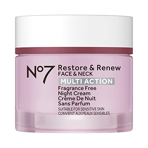 No7 Restore Renew Multi Action Face Neck Night Cream Collagen Peptide Anti Aging Face Cream Hydrating Hyaluronic Acid Sk