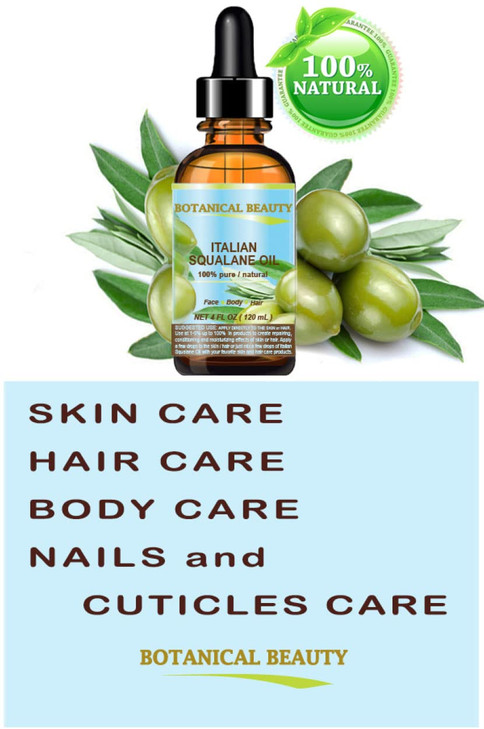 Botanical Beauty SQUALANE Italian Olive 100 Pure Natural Undiluted Oil 100 UltraPure Moisturizer for Face Skin Body Hair