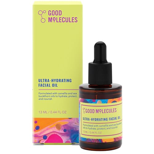 Good Molecules UltraHydrating Facial Oil Face Moisturizer with Nourishing Sea Buckthorn and Camellia Oils Hydrating Skin