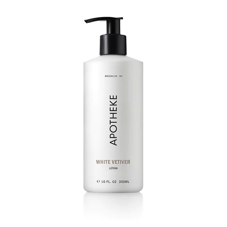 Apotheke Scented Hand Body Lotion White Vetiver 10 Fl Oz Nourishing Body Moisturizer Cream for Dry Skin Gentle Daily Ski