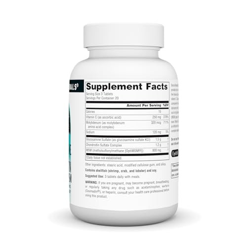 Source Naturals Glucosamine Chondroitin Complex with MSM, 60 Tablets