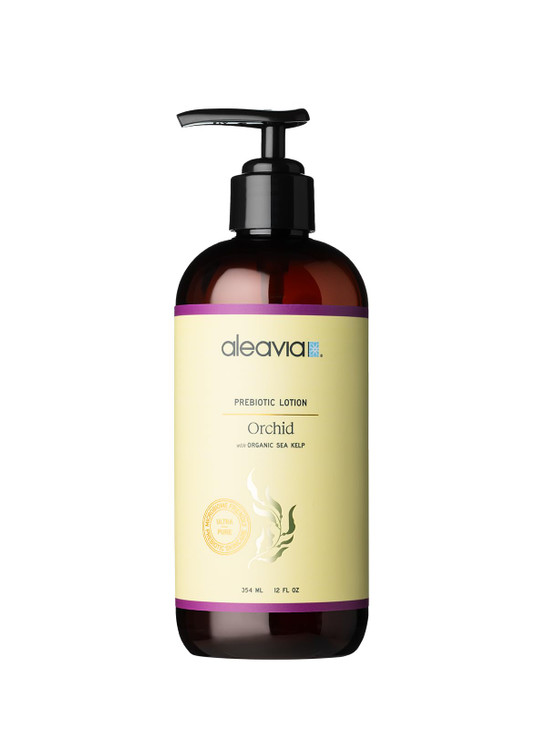 Aleavia Orchid Prebiotic Body Lotion Lightly Scented AllNatural Moisturizing Body Lotion with Organic Essential Oils for