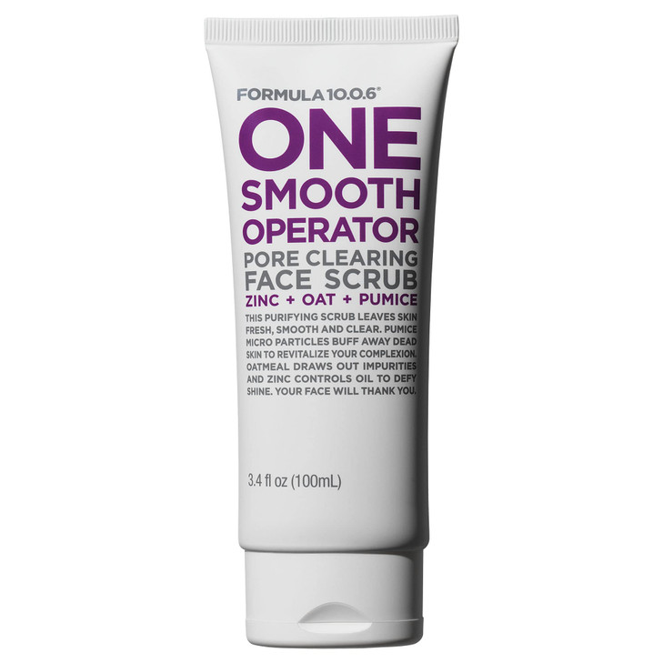 Formula 1006 One Smooth Operator 34 Fl Oz Pore Clearing Face Scrub that Leaves Skin Fresh Smooth Clear Vegan ParabenFree