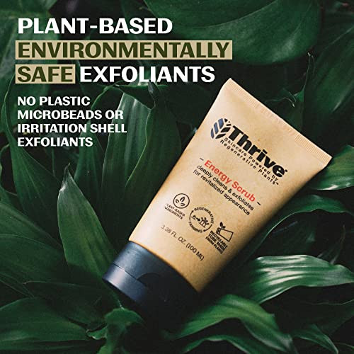 Thrive Natural Care Face Scrub Gentle Exfoliating Face Wash Provides Deep Cleanse Improves Skin Texture Unclogs Pores Ve