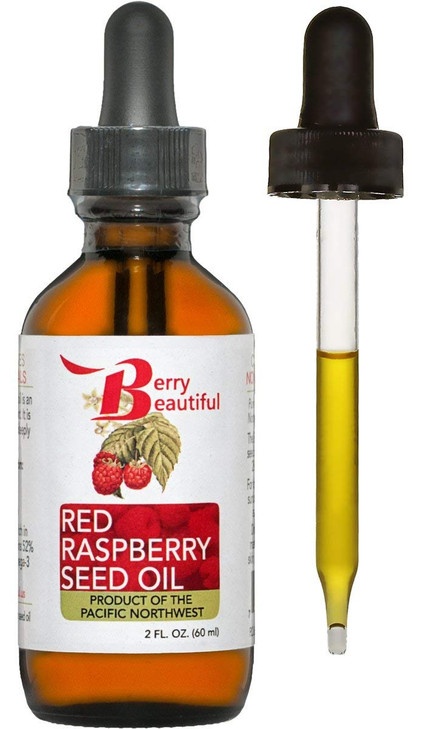 Berry Beautiful 100 Pure Red Raspberry Seed Oil 2 fl oz Sustainably ColdPressed from Northwest Coop Raspberries