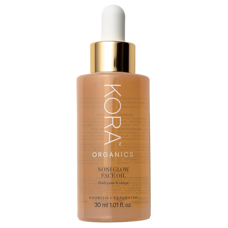 KORA Organics Noni Glow Hydrating Face Oil with Rosehip Gua Sha Oil Certified Organic Cruelty Free 101 fl oz Beauty Prod